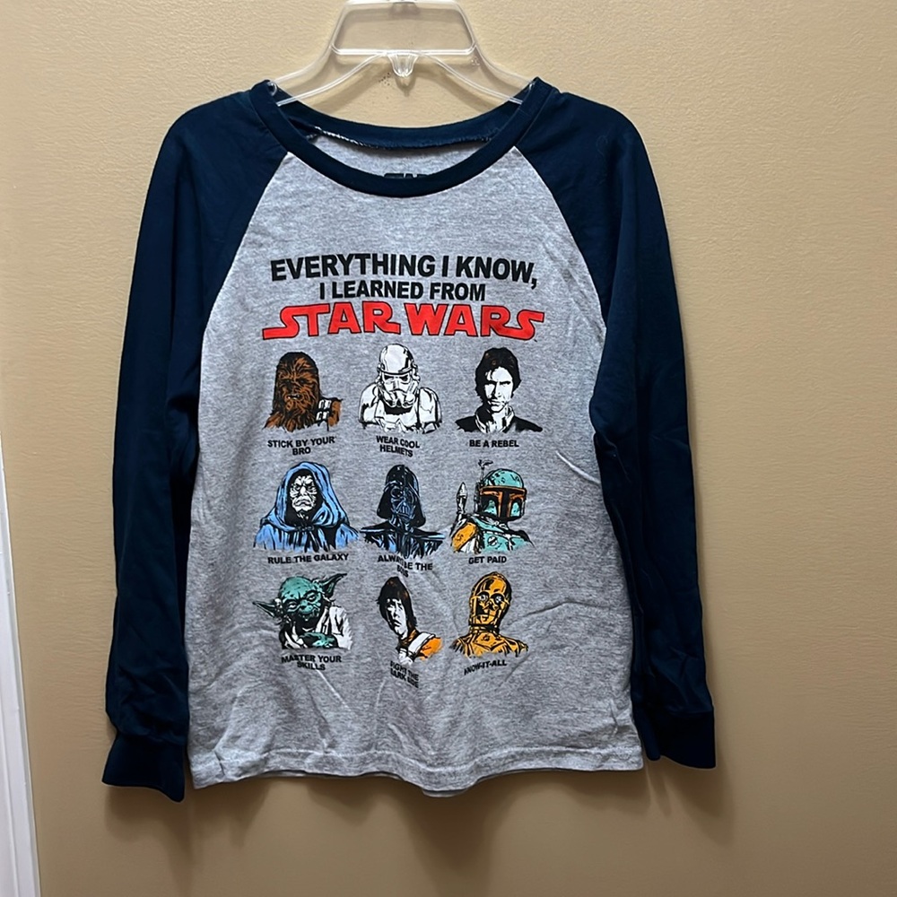 Long sleeve Star Wars T-shirt size medium everything I learned from Star Wars